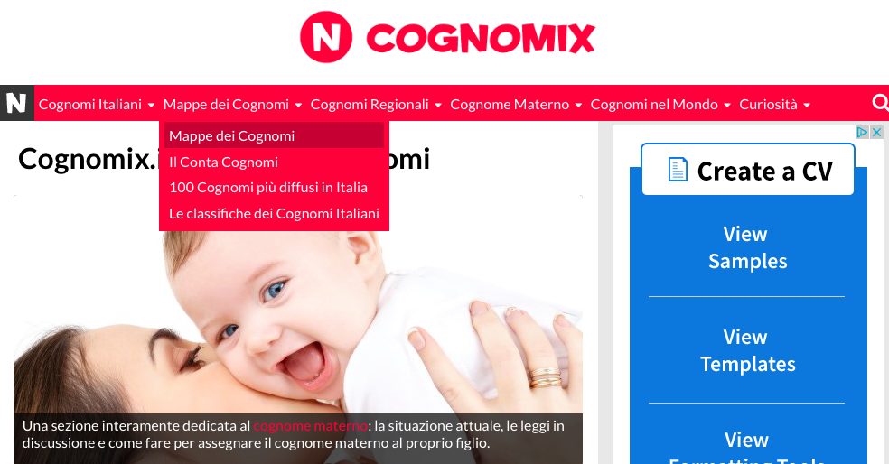 cognomix pesquisa sobrenome italiano