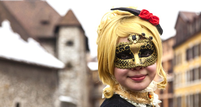 máscara de colombina - carnaval de veneza